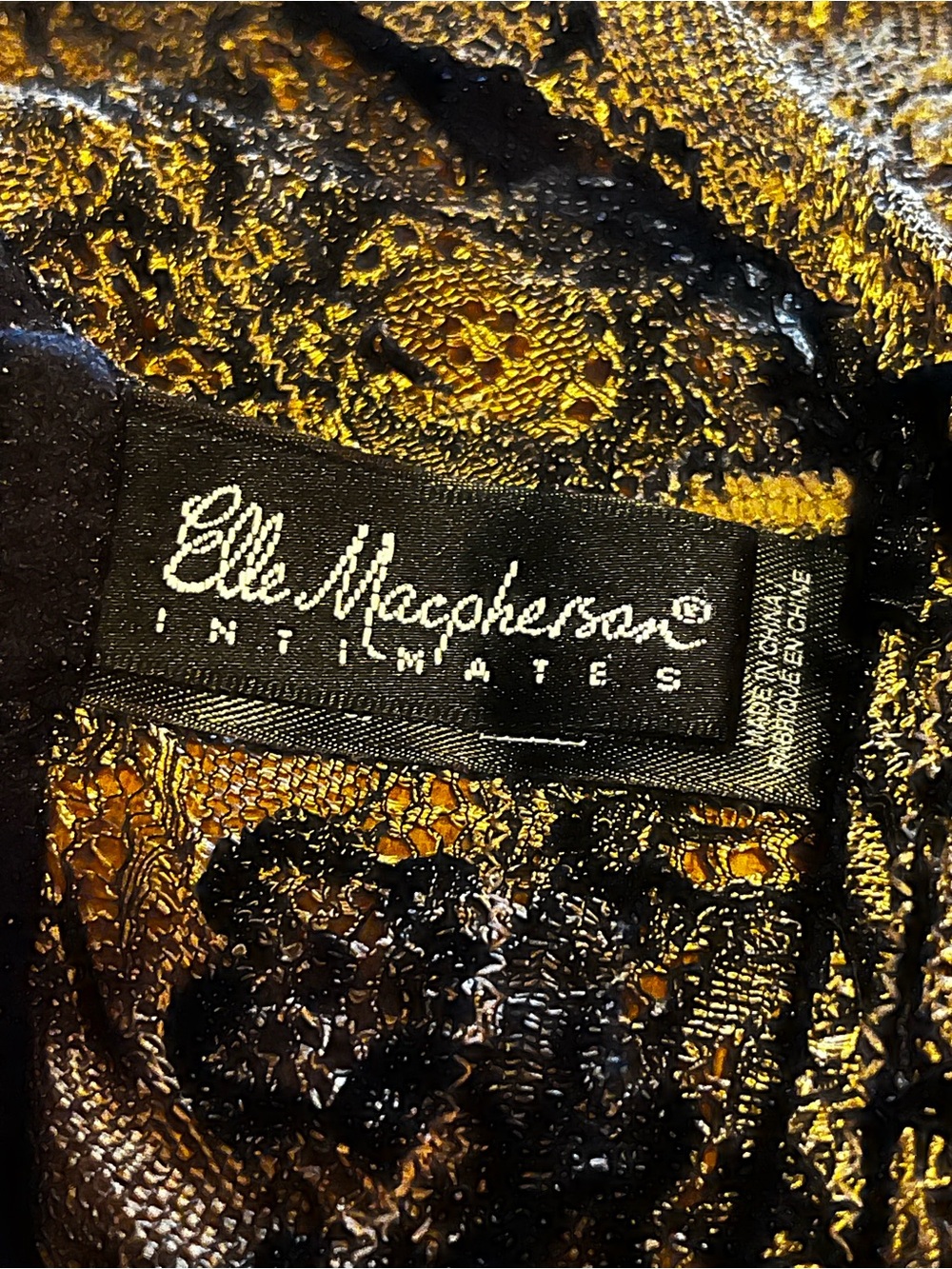 Black and Gold Lace Vintage pantie